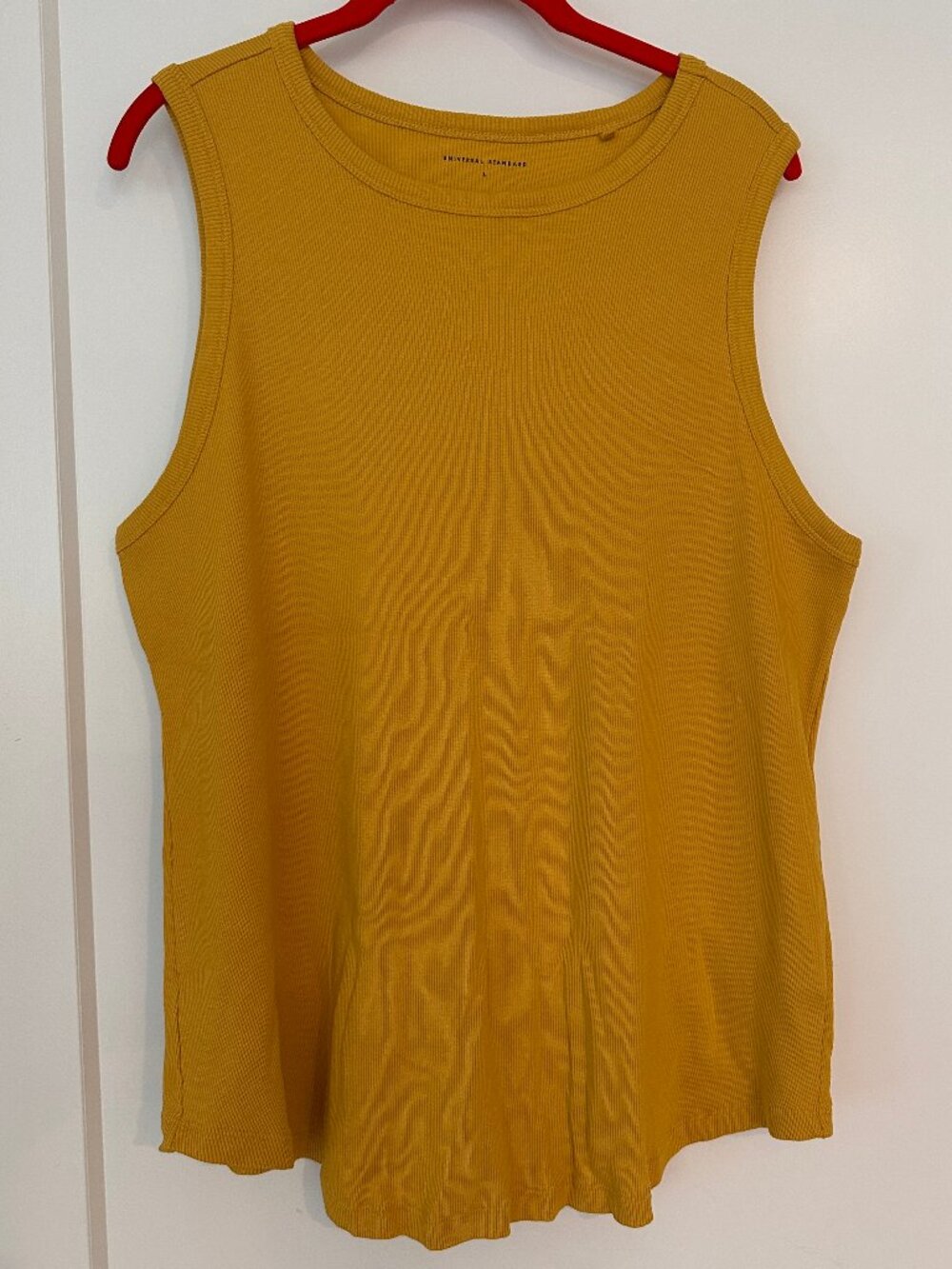 Mustard Universal Standard Ribbed Tank Top